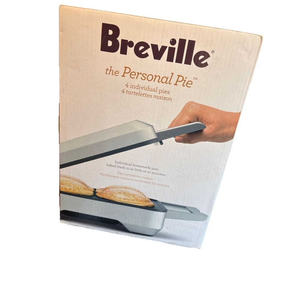 Breville BPI640XL 1200W‎ Personal 4 Mini Pie Maker Stainless Steel New Open Box